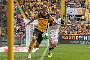 Geht bis zur Grundlinie: Dynamo-Kapitän Marco Hartmann