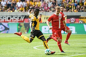 Moussa Koné erzielte den zwischenzeitlichen Ausgleich. (Foto: SGD/Dennis Hetzschold)