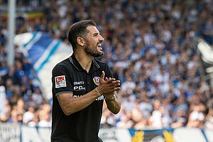 Cheftrainer Cristian Fiel in Karlsruhe