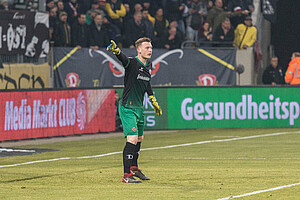Markus Schubert gab gegen den FC St. Pauli sein Zweitliga-Debüt. (Foto: Steffen Kuttner)