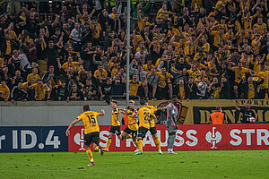 Dynamo zieht durch Kades Treffer in die 2. Runde des DFB-Pokals ein. | Foto: Dennis Hetzschold
