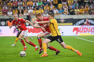 Haris Duljevic im Duell mit David Robert Bates