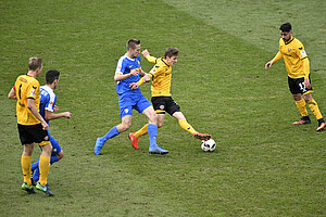 Niklas Hauptmann, nicht vom Ball zu trennen.