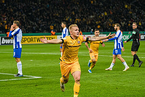 Luka Stor erzielt in der Verlängerung den 3:2-Führungstreffer.