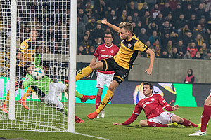 Lucas Röser erzielte die Führung für Dynamo. (Foto: Steffen Kuttner)