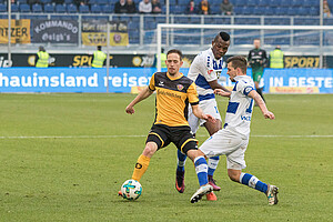 Hatte gegen Duisburg eine Menge zu tun: Jannik Müller. (Foto: Steffen Kuttner)
