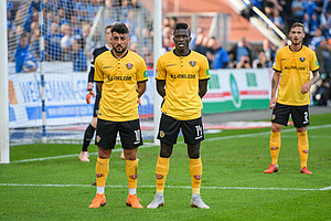 Aias Aosman und Moussa Koné stellten in Halbzeit eins auf 2:0 für Dynamo.