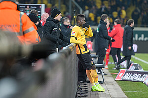 Moussa Koné ist nach Abpfiff fassungslos
