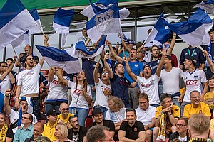 Einige hundert TuS-Fans waren mitgereist