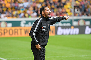 Cristian Fiel bei seinem Debüt als Interimstrainer