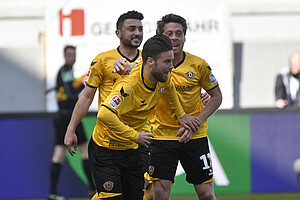 Lumpi, Aosman, Kreuzer - die drei Darsteller zum 2:0.