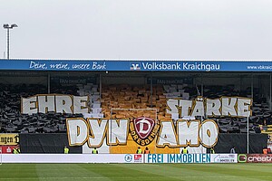 Rund 1.500 Dynamo-Fans begleiteten die SGD nach Sandhausen.