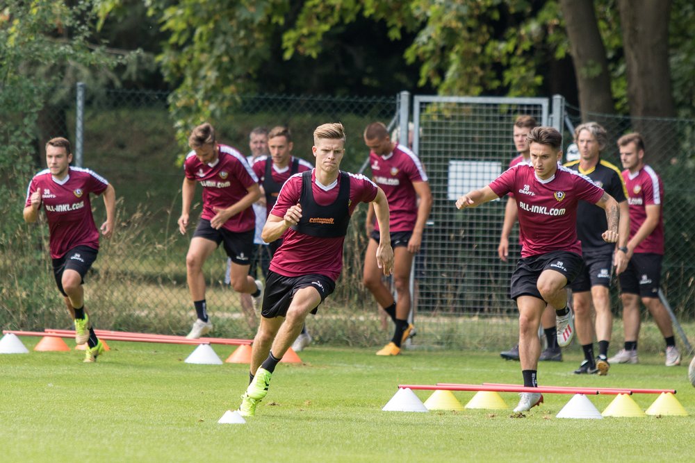 Voller Trainingsplatz im Großen Garten