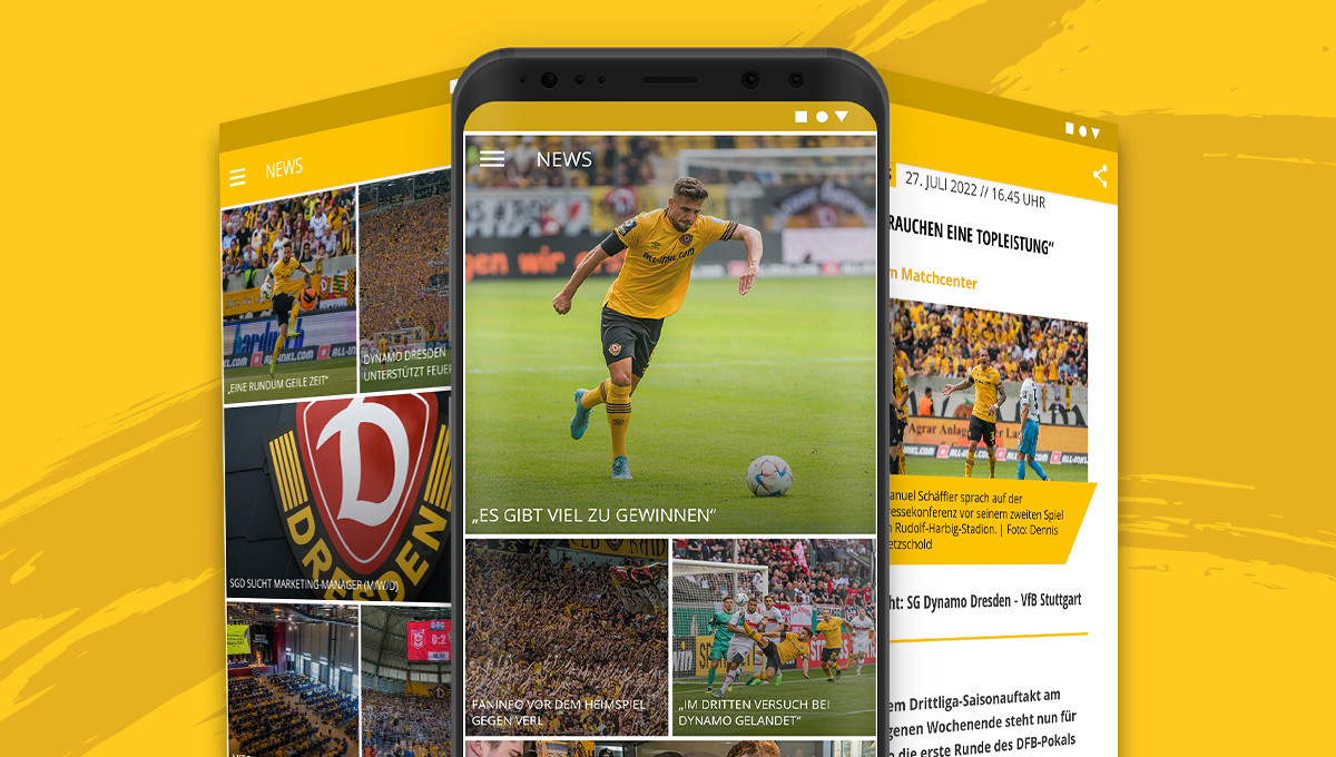 Dynamo-App endlich für alle! Sportgemeinschaft Dynamo Dresden